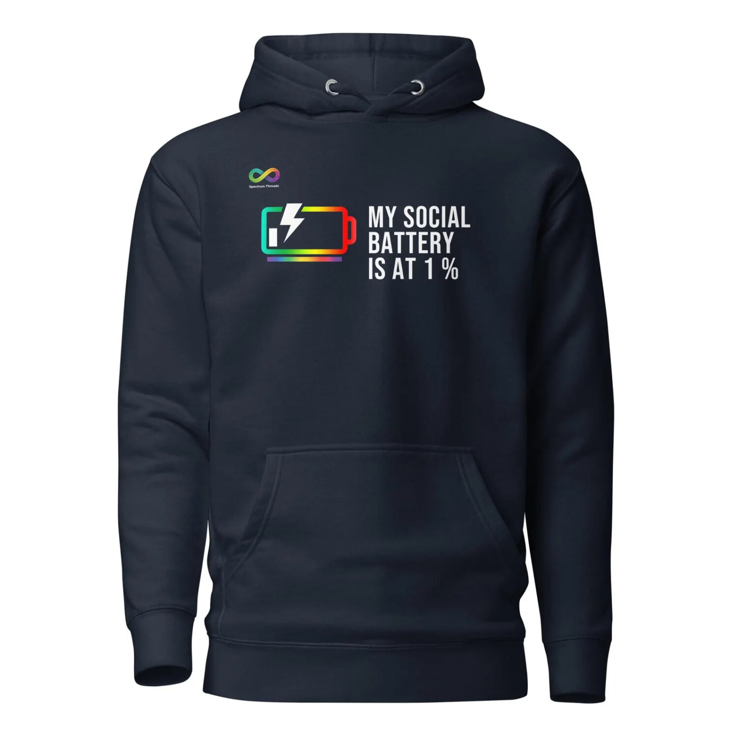 Social Battery 1% Hoodie