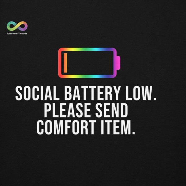 Social Battery Low Hoodie