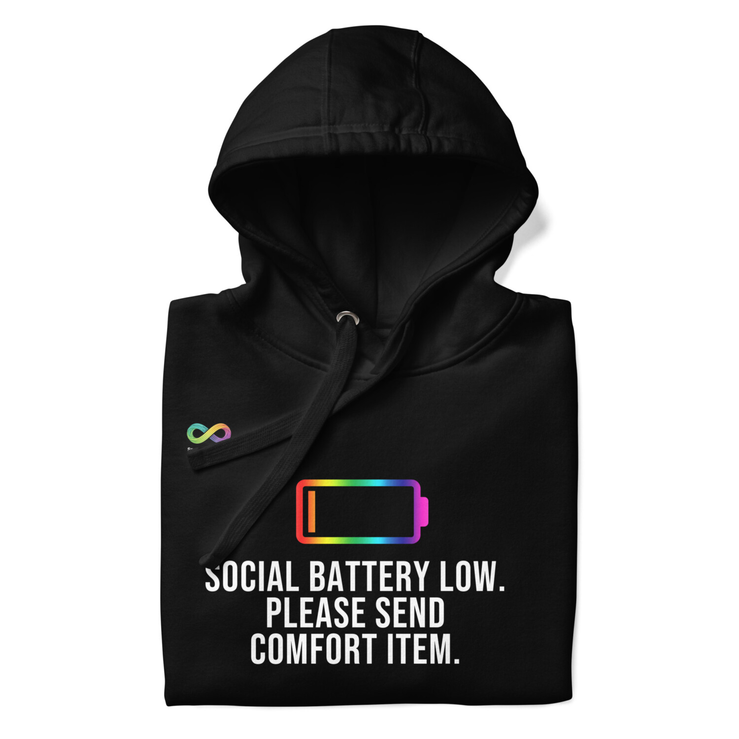 Social Battery Low Hoodie