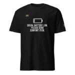 Social Battery Low T-Shirt - S, Black