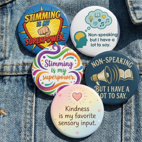 Neurodivergent Pin Badge Set