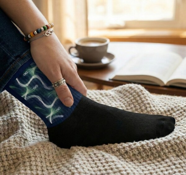 Infinity Wave Neurodiversity Crew Socks