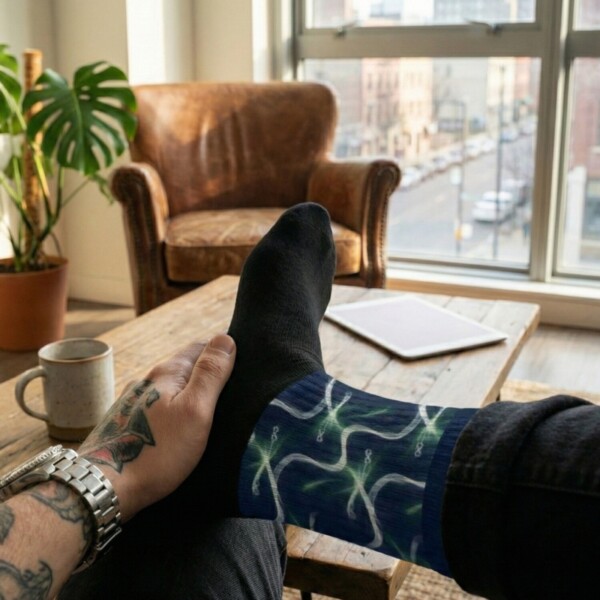 Infinity Wave Neurodiversity Crew Socks