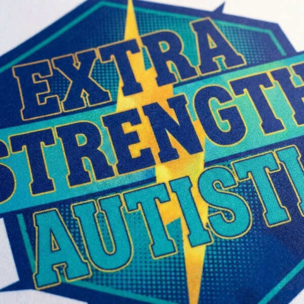 Extra Strength Autistic Mouse Pad, Blue Neurodiversity Desk Accessory
