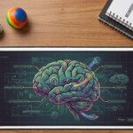 The "Cognition Matrix" Desk Mat – Dopamine-First Workspace Gear