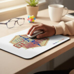 Extra Strength Autistic Mouse Pad, Retro Neurodiversity Desk Accessory