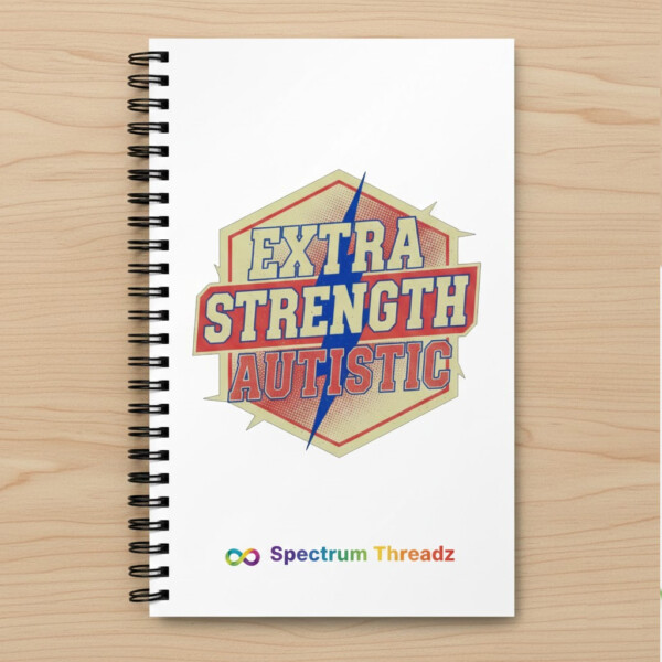 Extra Strength Autistic Dotted Notebook, Neurodiversity Pride Gift