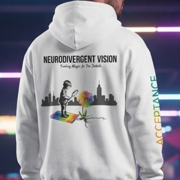 Neurodivergent Vision "Acceptance" Heavyweight Oversized Hoodie