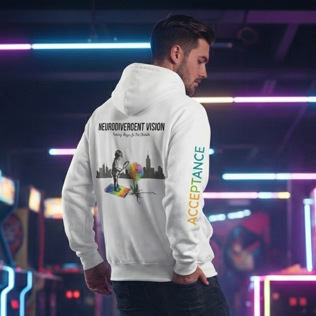 Neurodivergent Vision "Acceptance" Heavyweight Oversized Hoodie - Image 4