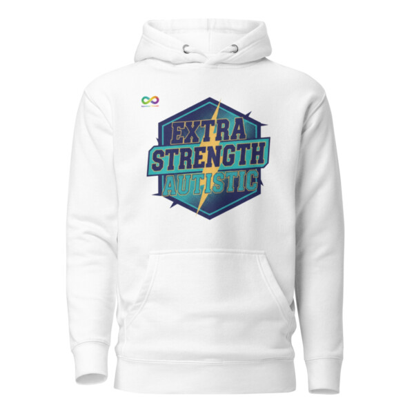 Extra Strength Autistic Hoodie, Retro Neurodiversity Pride Sweatshirt