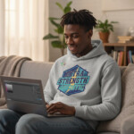 Extra Strength Autistic Hoodie, Retro Neurodiversity Pride Sweatshirt