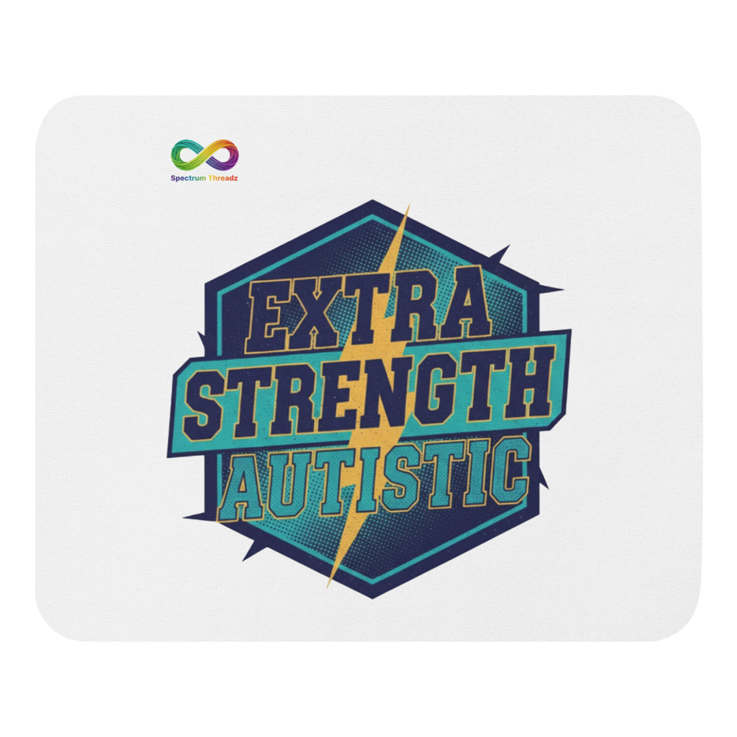 Extra Strength Autistic Mouse Pad, Blue Neurodiversity Desk Accessory - Image 5