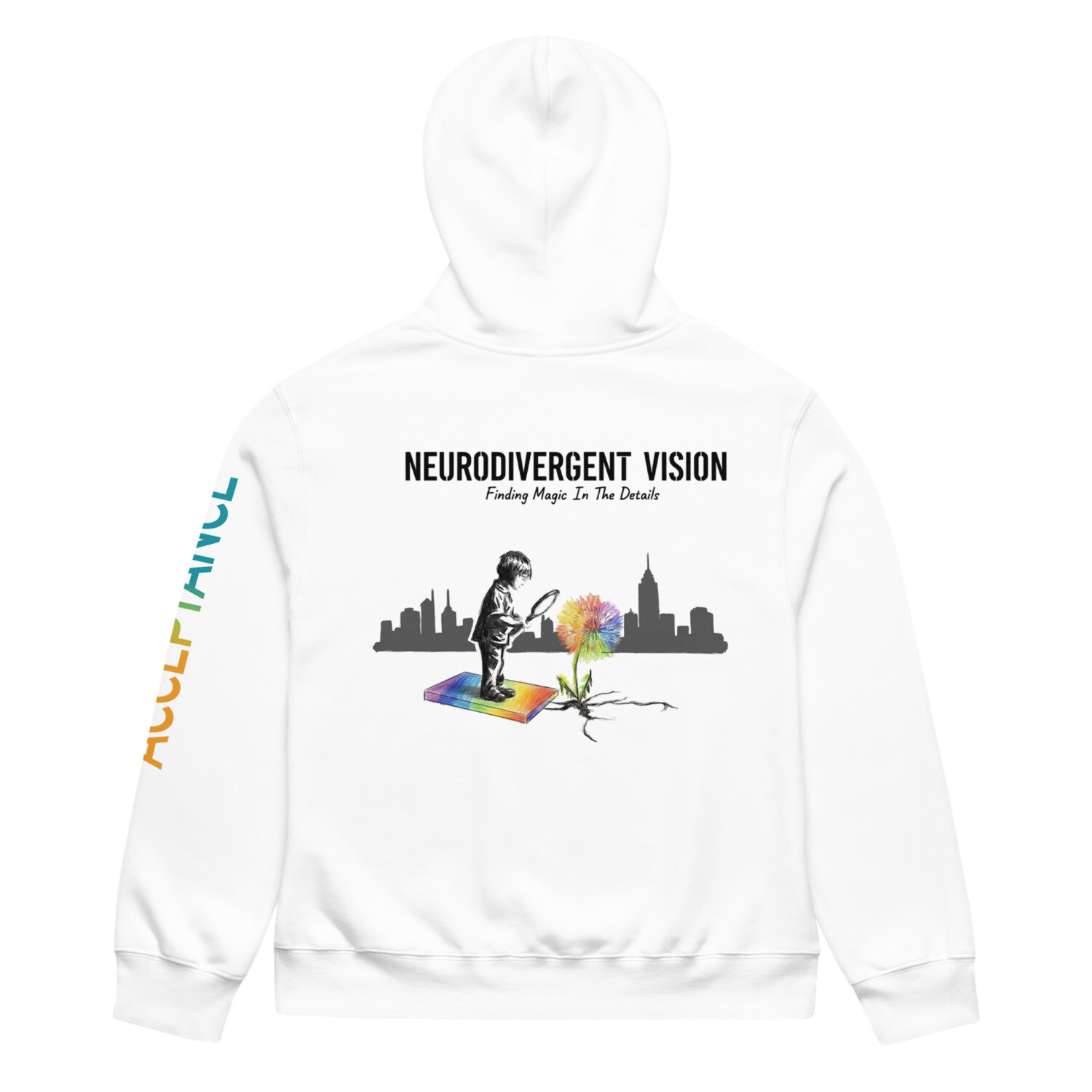 Neurodivergent Vision "Acceptance" Heavyweight Oversized Hoodie - Image 8