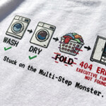 Oversized ADHD Laundry Glitch Back Print Shirt - Image 4