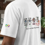 Oversized ADHD Laundry Glitch Back Print Shirt - Image 3