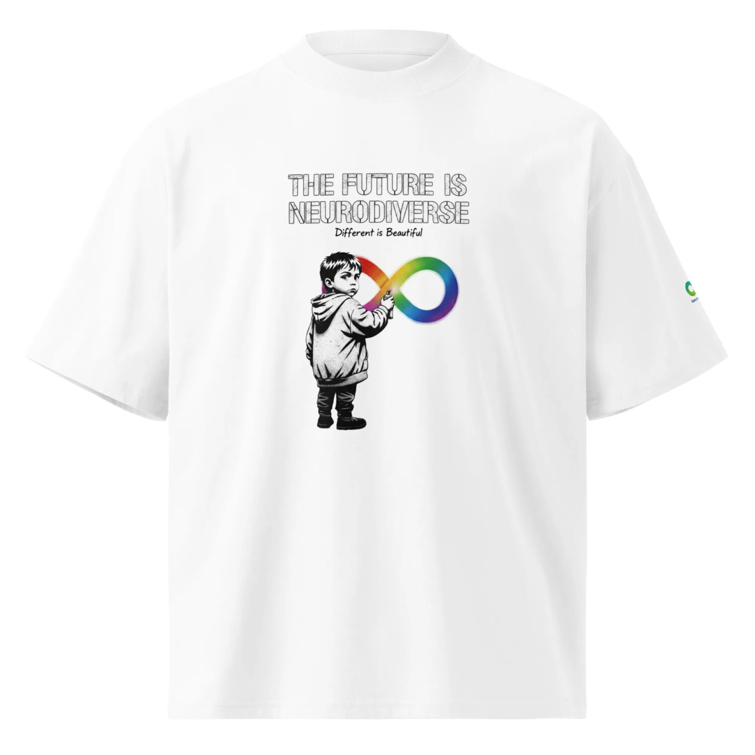 The Future Is Neurodiverse Oversized T-Shirt - Image 11