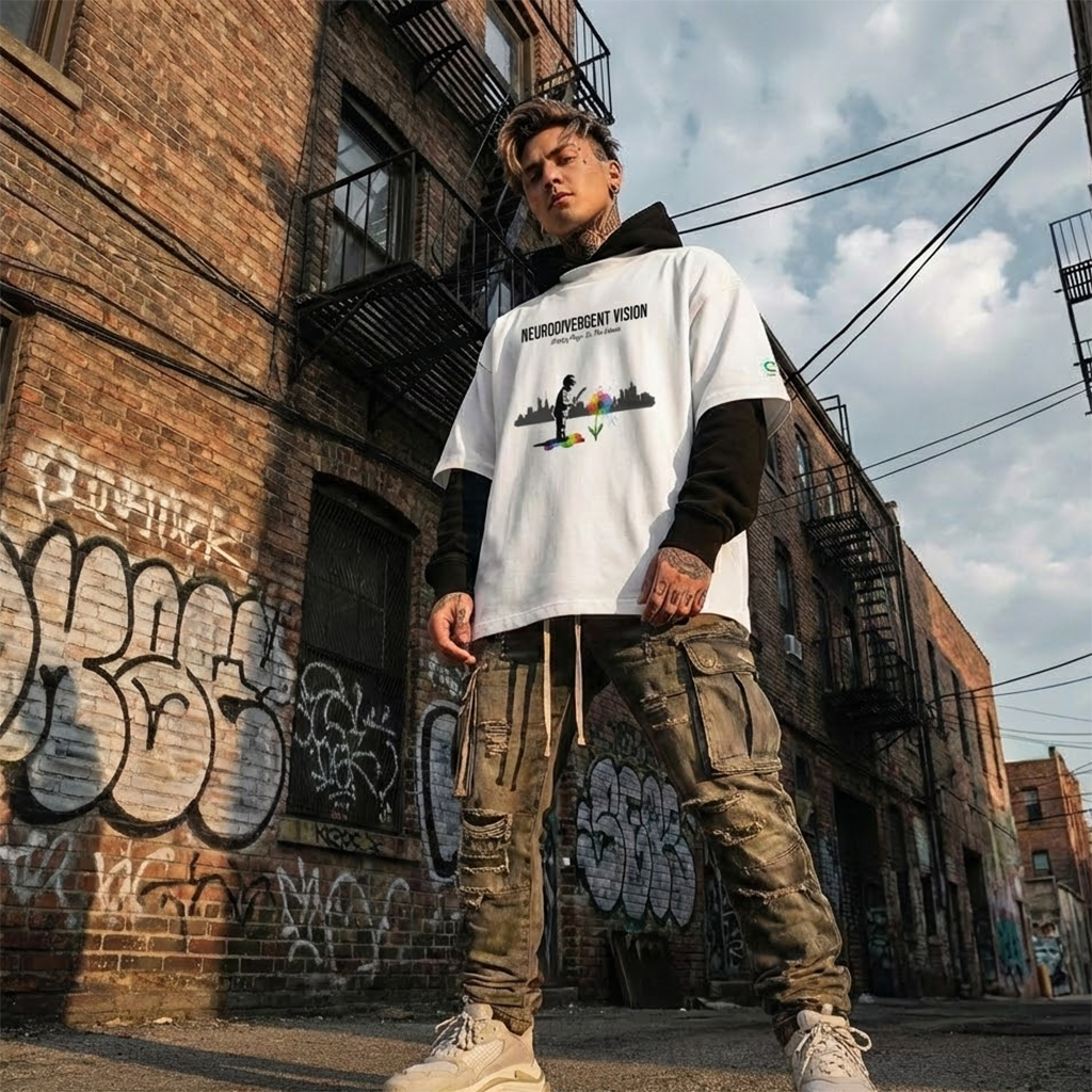 Neurodivergent Vision Oversized T-Shirt - Image 2