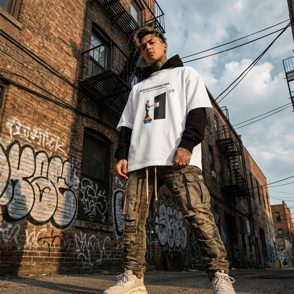 Unlocking Neurodiverse Minds Oversized T-Shirt - Image 2