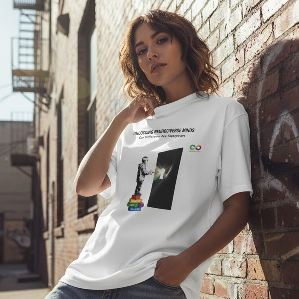 Unlocking Neurodiverse Minds Oversized T-Shirt - Image 1