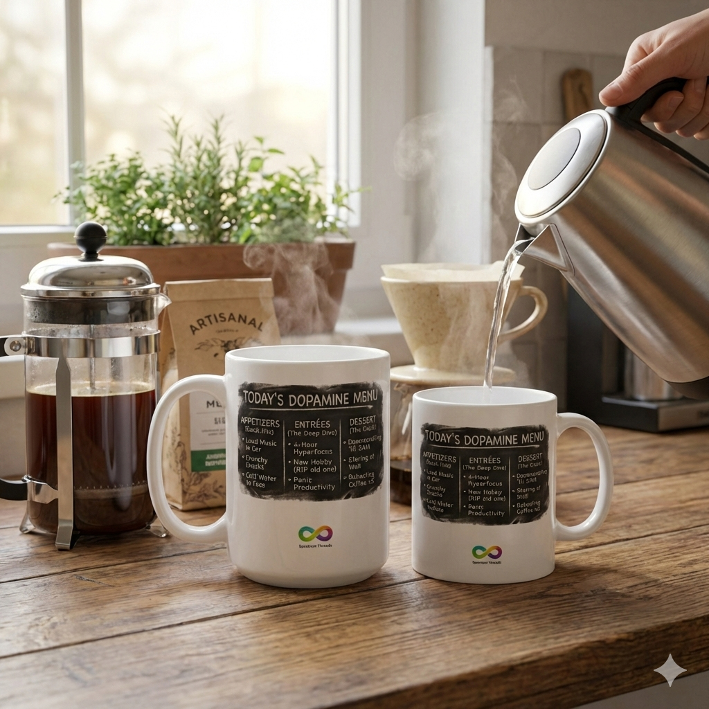 Dopamine Menu Mug – ADHD & Neurodivergent Friendly Sensory Guide Coffee Cup - Image 4