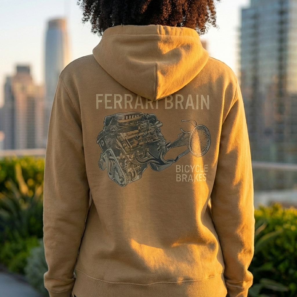 “Ferrari Brain” Heavyweight Hoodie – Oversized Neurodivergent Sweater - Image 8