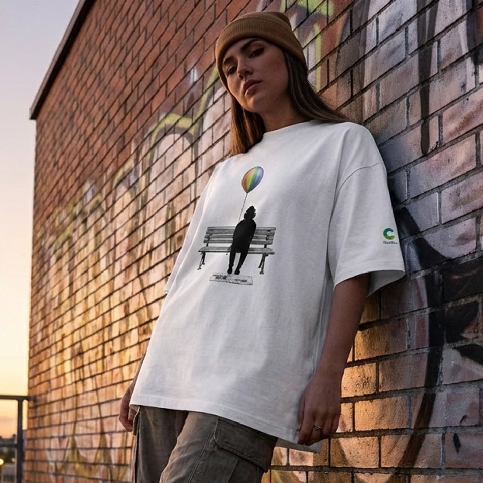 Quiet Spectrum Oversized T-Shirt - Image 1