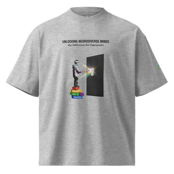 Unlocking Neurodiverse Minds Oversized T-Shirt