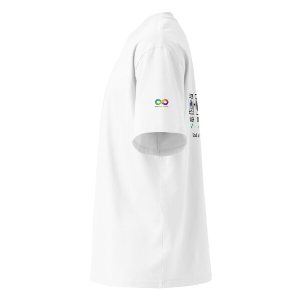 Oversized ADHD Laundry Glitch Back Print Shirt