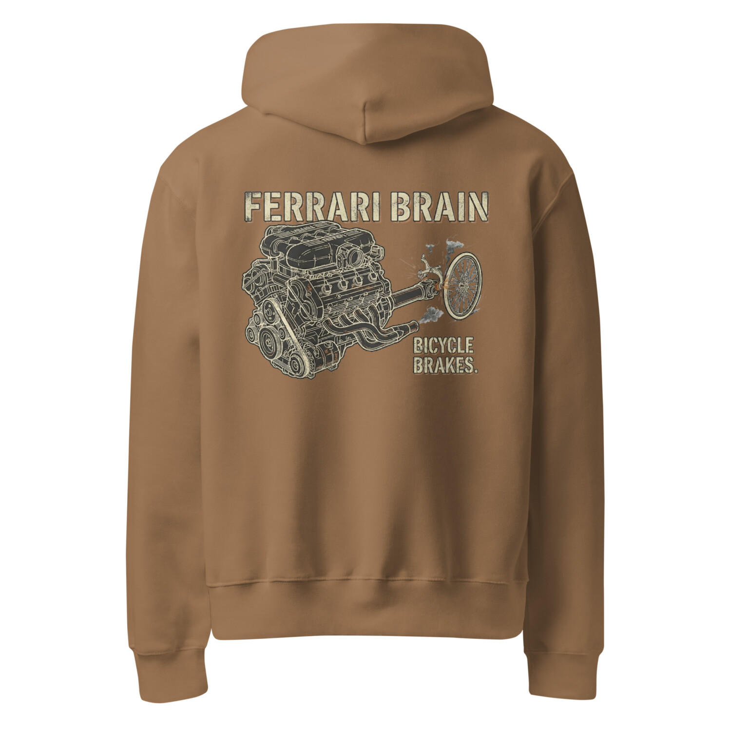 “Ferrari Brain” Heavyweight Hoodie – Oversized Neurodivergent Sweater - Image 15