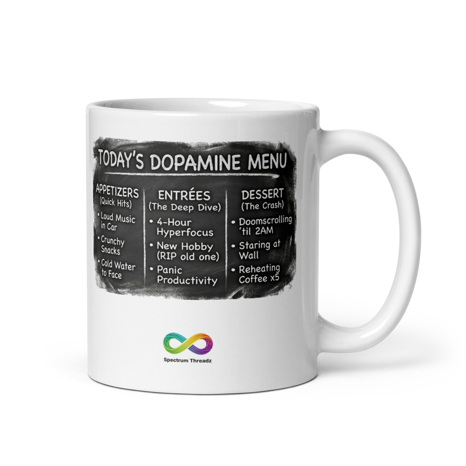 Dopamine Menu Mug – ADHD & Neurodivergent Friendly Sensory Guide Coffee Cup - Image 5