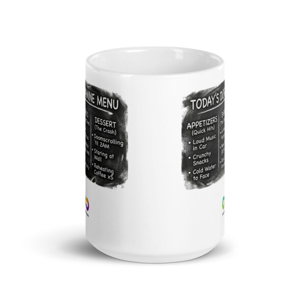 Dopamine Menu Mug – ADHD & Neurodivergent Friendly Sensory Guide Coffee Cup